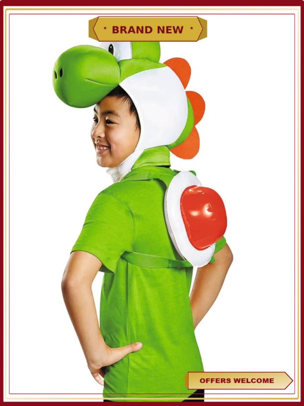 Yoshi Kit Halloween Costume Accessory Inflatable Shell & Headpiece